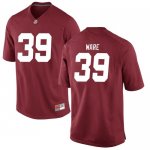 Men's Alabama Crimson Tide #39 Carson Ware Crimson Game NCAA College Football Jersey 2403PMAN2